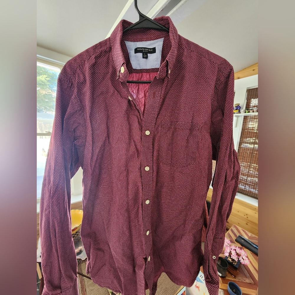 BANANA REPUBLIC MENS BUTTON DOWN SHIRT SIZE LARGE